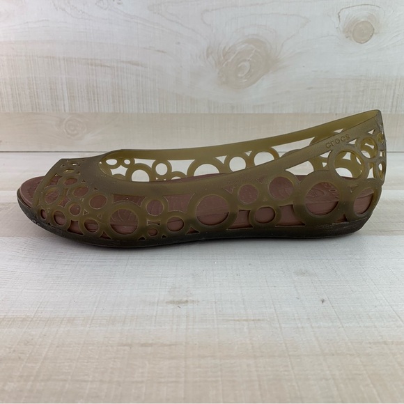 Crocs Women's Adrina Peep Toe Jellys - Picture 2 of 12